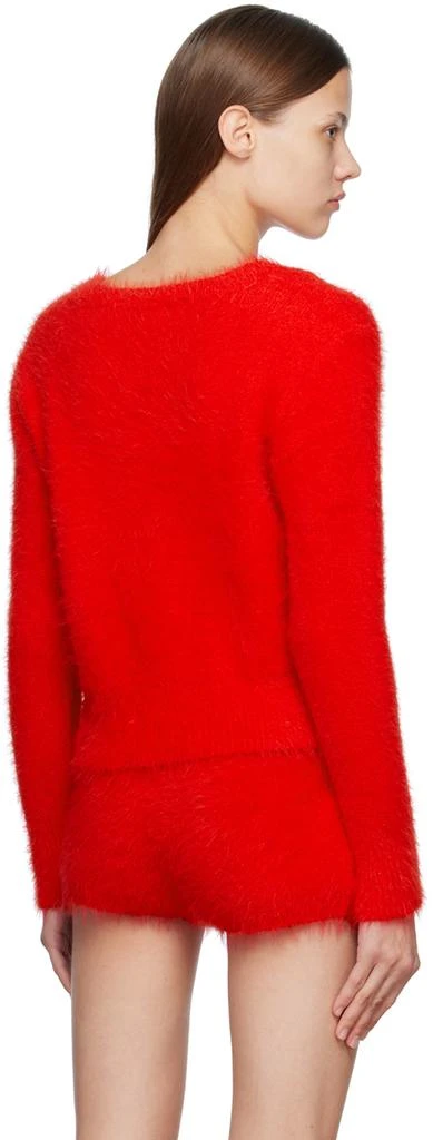 pushBUTTON Red Shag Sweater 3