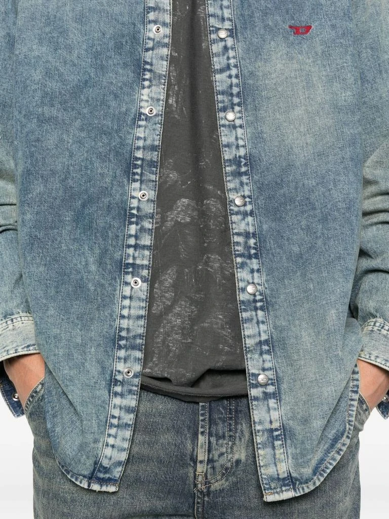 Diesel Faded Blue Denim Shirt 4