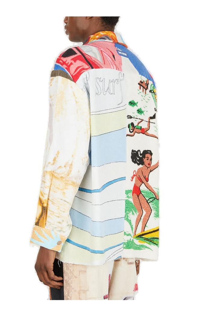 Rave Review Rave Review Harrington Patchwork Zip-Up Jacket