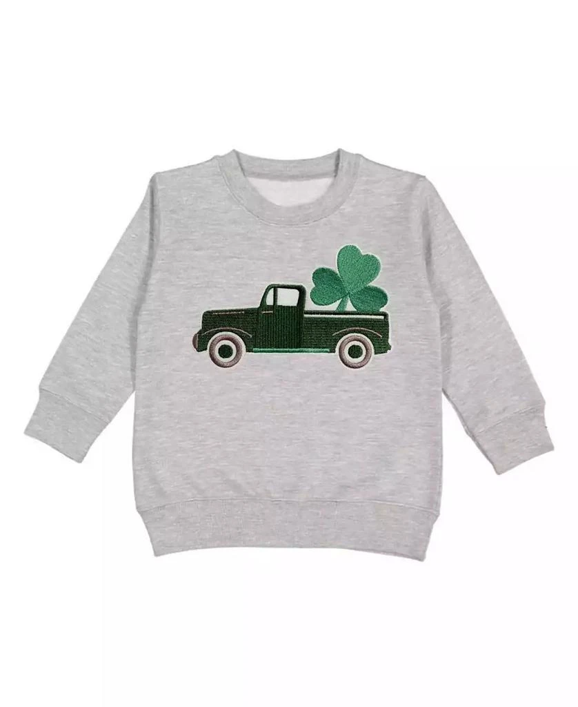 Sweet Wink Toddler Boys Shamrock Truck Patch St. Patrick
s Day Sweatshirt