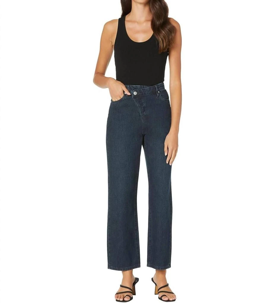 Blank NYC Baxter Rib Cage Jeans Straight Leg Overlap In Right Swipe 1