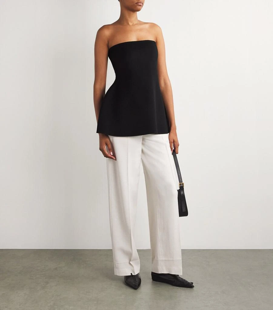 Róhe Peplum Bustier Top 2