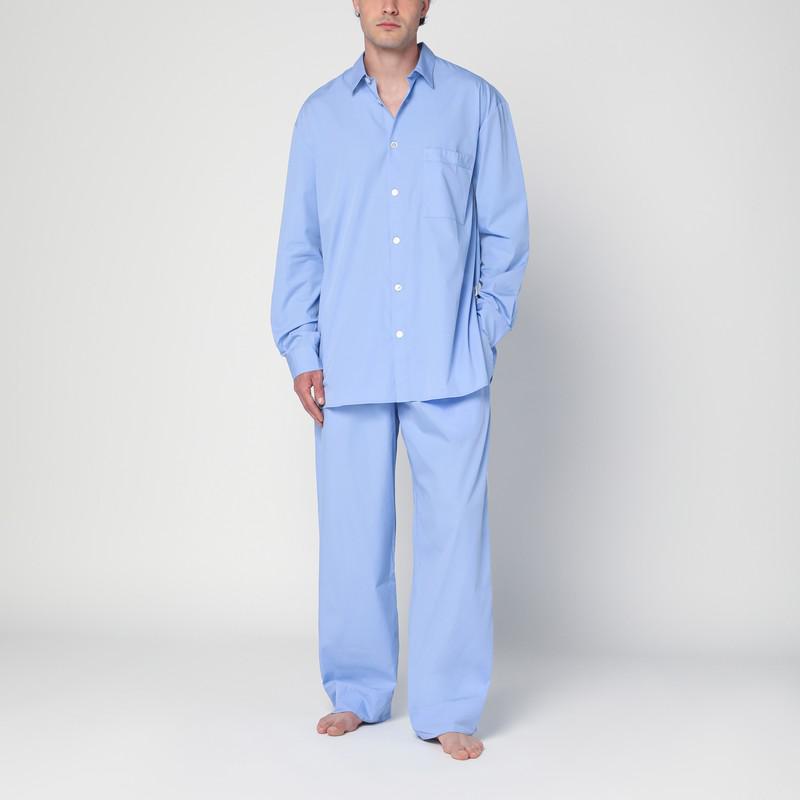 Tekla Cornflower blue pyjama pants