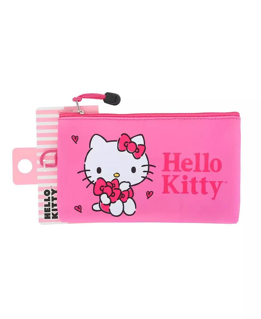 Hello Kitty Makeup Bag Official License, Pink Neoprene Zip Pouch for Travel, Sanrio Travel Gifts 6