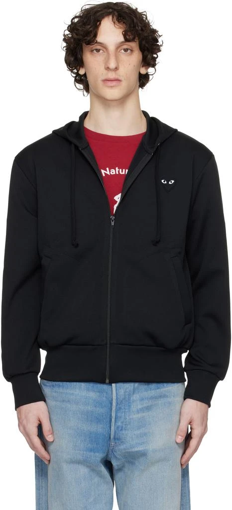 Comme des Garcons Black Big Heart Zip Hoodie 1