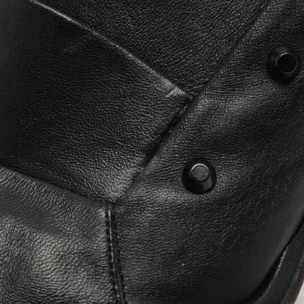 Fendi Fendi Black Leather Polifonia Booties Size 36.5 3