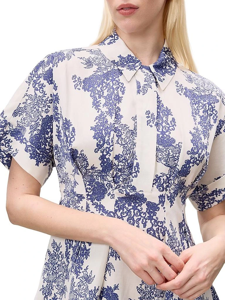 Rebecca Taylor Lena Toile Pleated Minidress 6