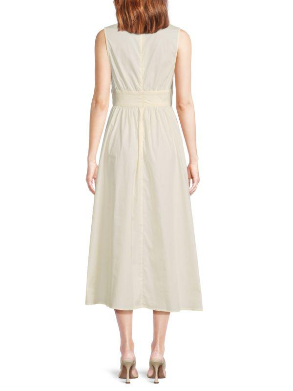 WeWoreWhat ​Keyhole Cotton-Blend Midi-Dress