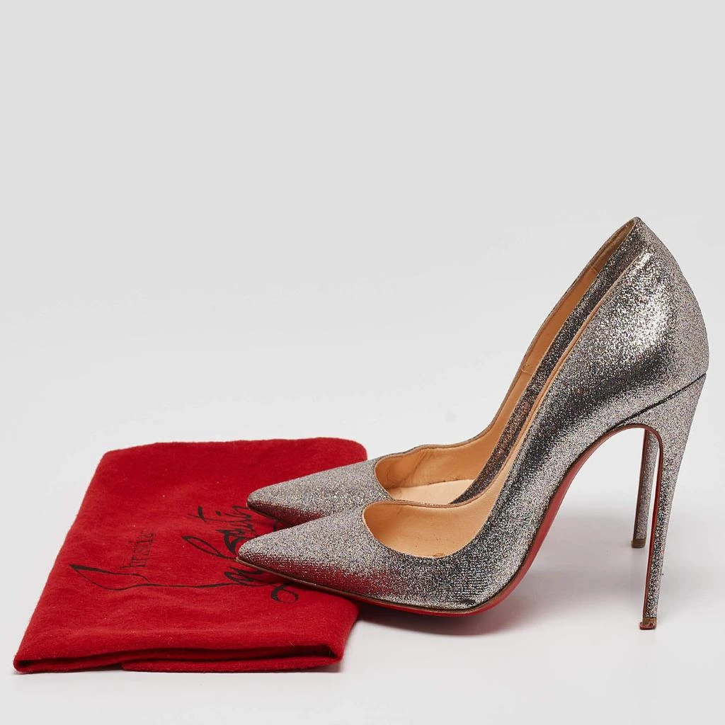 Christian Louboutin Christian Louboutin Silver Glitter So Kate Pumps Size 35 9