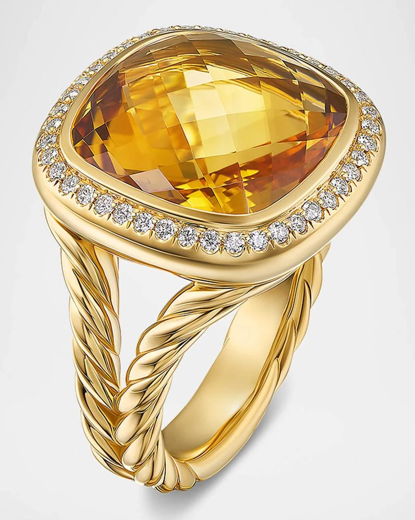 David Yurman Albion Ring with Gemstones and Diamonds in 18K Gold, 15mm 3