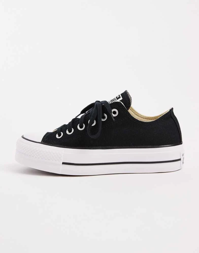 Converse Converse Chuck Taylor Lift Ox platform trainers in black