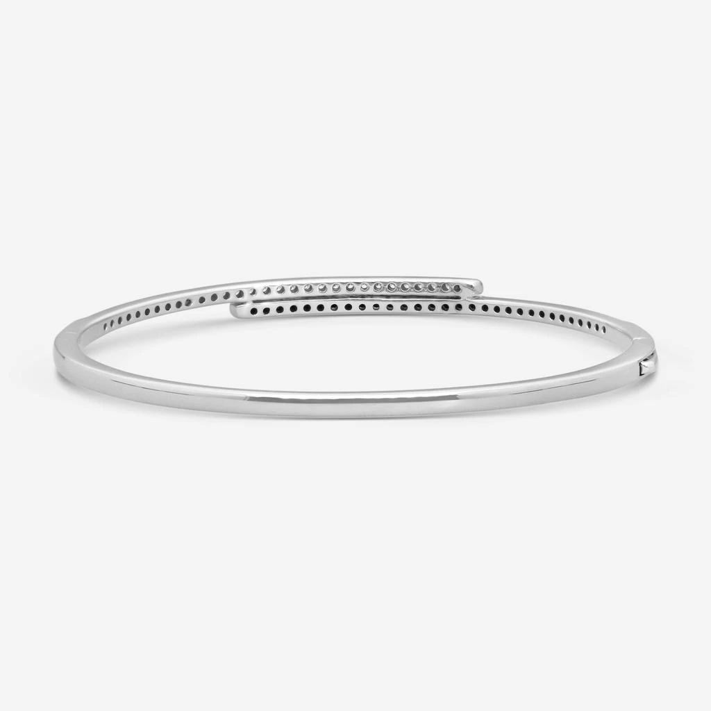 Mémoire Mémoire 18K White Gold Oval Irradiated Black Diamond Bracelet CGDD10258488W72BD0-copy 5