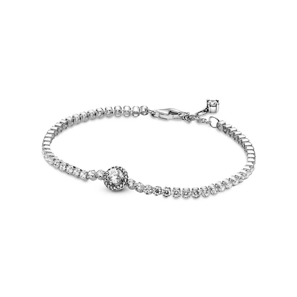 Pandora Cubic Zirconia Sparkling Halo Tennis Bracelet 1