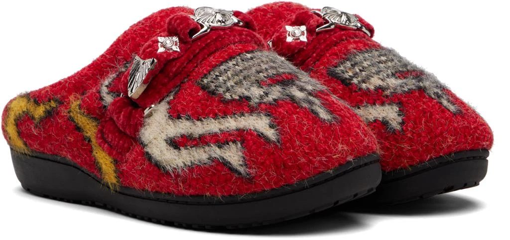 Red SUBU Edition Knit Slipper Loafers - Business Casual  display picture 3