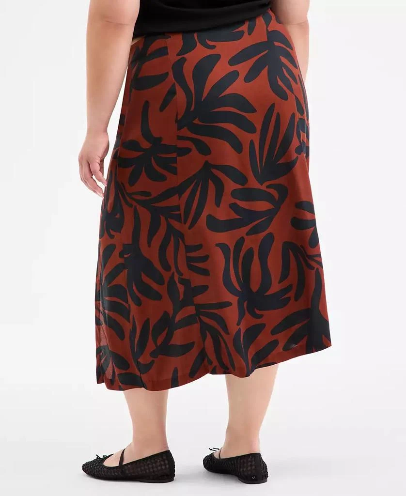 On 34th Trendy Plus Size Underwater Floral Slip Skirt, Exclusively at Macy's 4