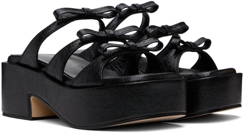 Marge Sherwood Black Ribbon Sandals 4