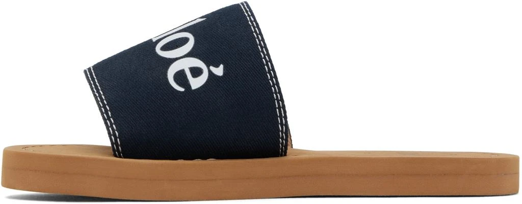 Chloé Kids Navy 'Chloé' Slides 3