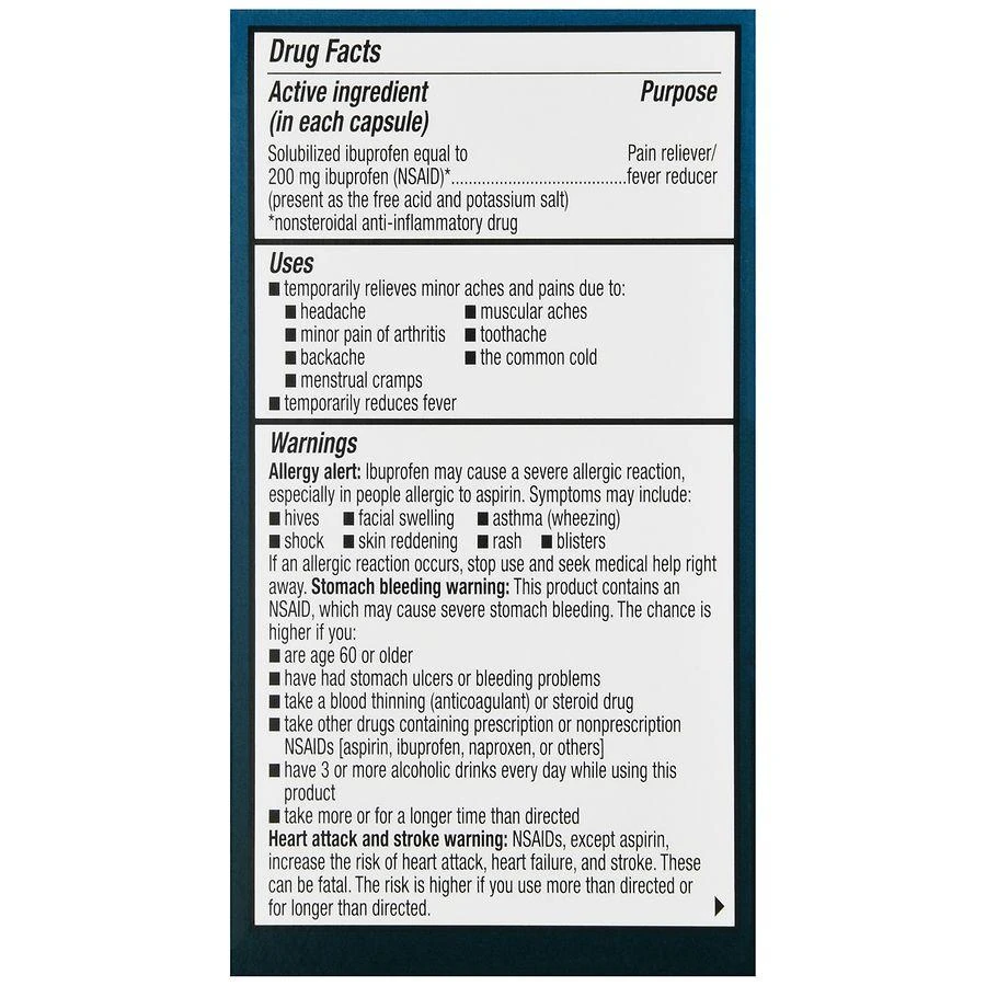 Walgreens Ibuprofen Mini Softgels 3