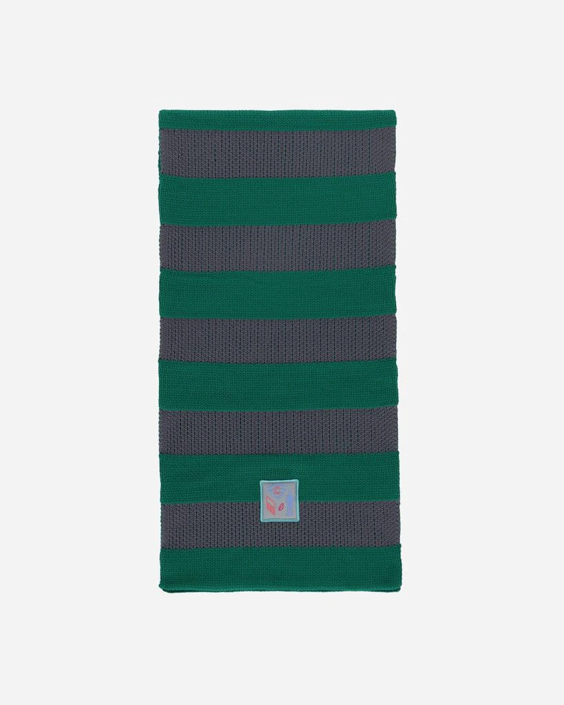 Cav Empt Poly Knit Stripe Scarf Green 1