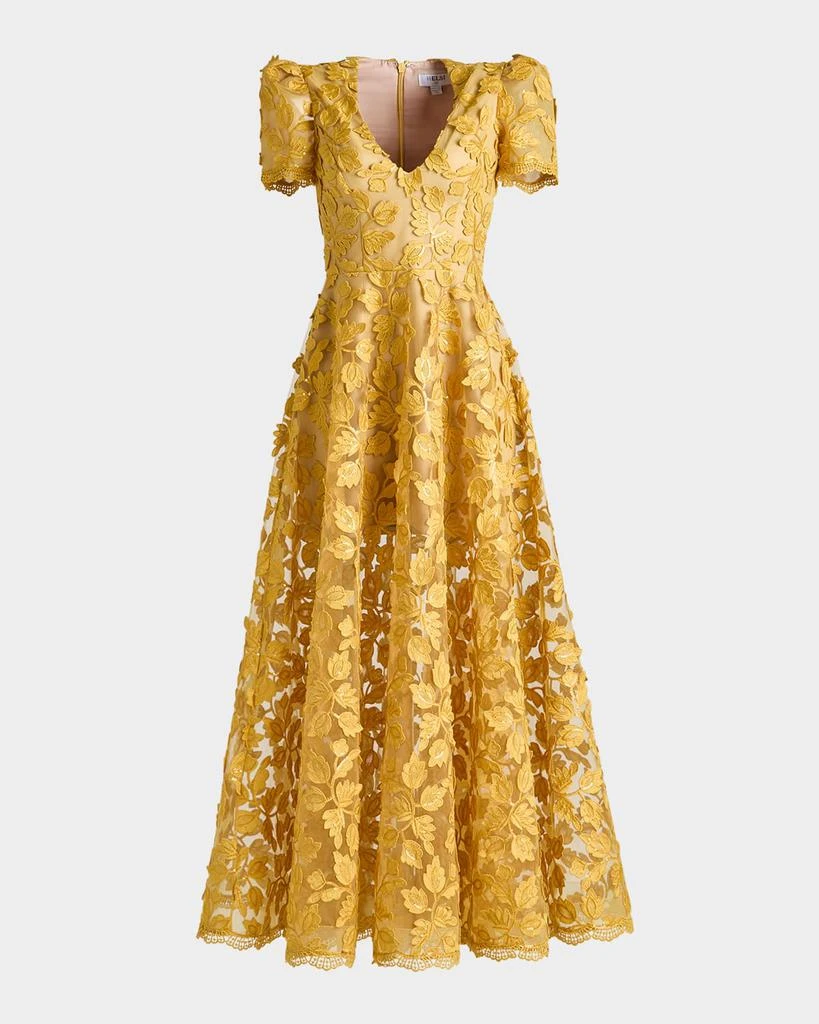 HELSI Exclusive Clara Embroidered Puff-Sleeve Gown 1