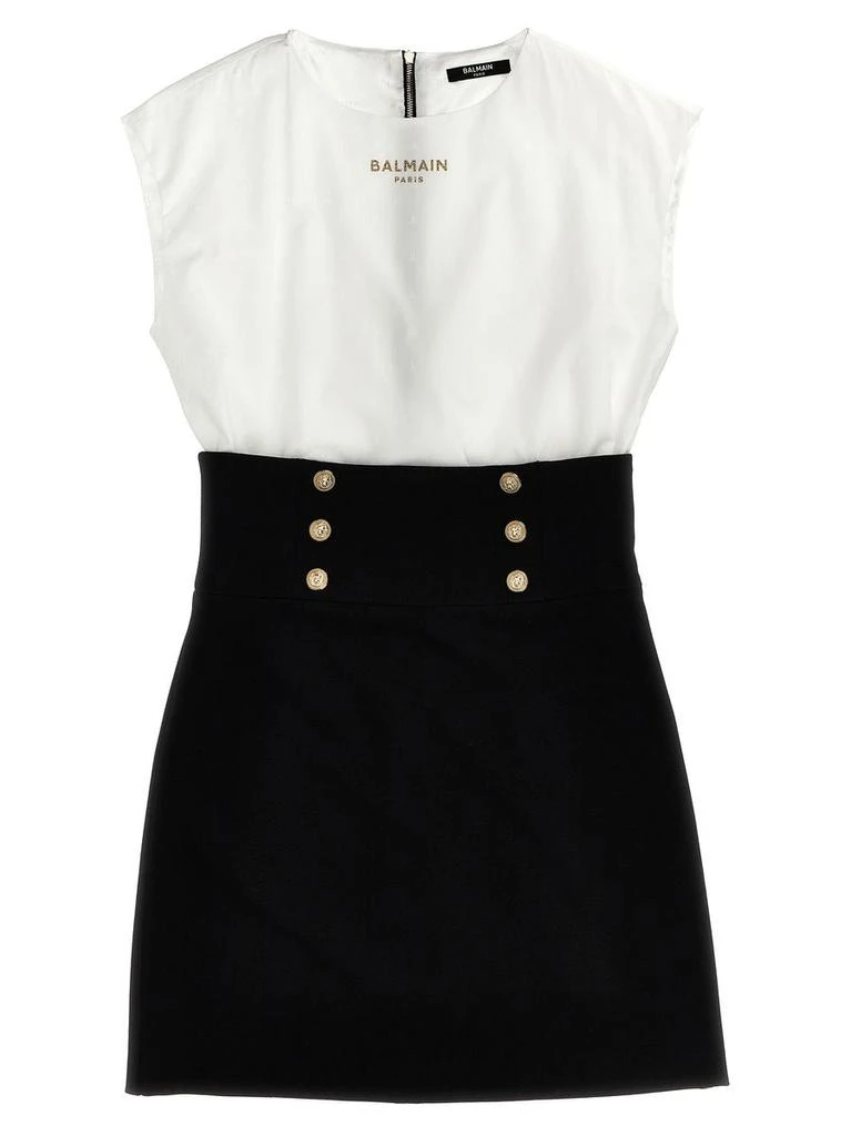 Balmain Balmain Kids Jacquard Logo Dress 1