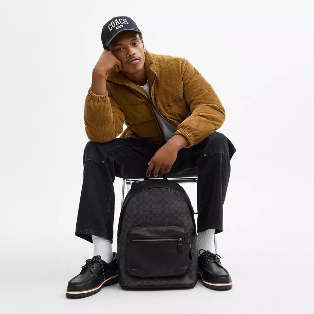 Coach West Backpack In Signature Canvas