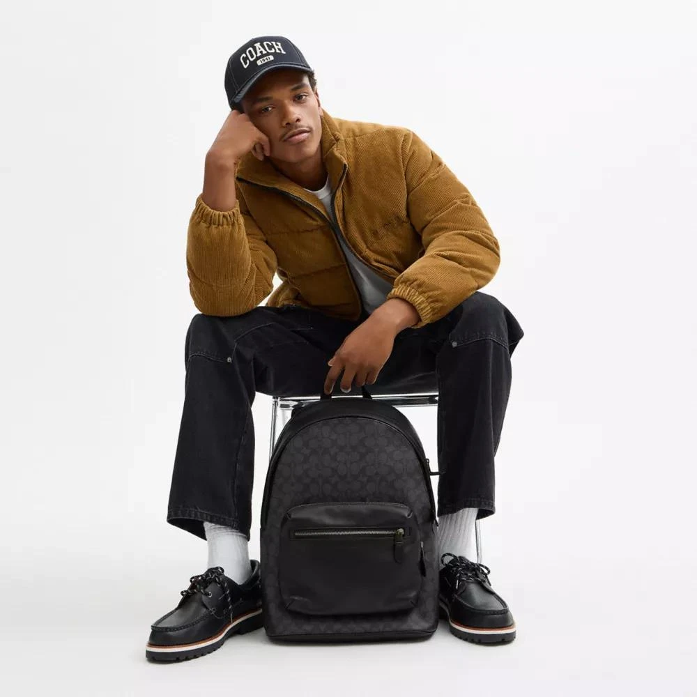 Coach West Backpack In Signature Canvas 2