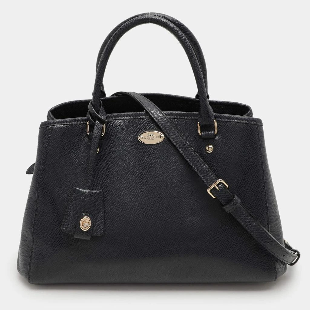 Coach Coach Navy Blue Leather Margot Satchel 1