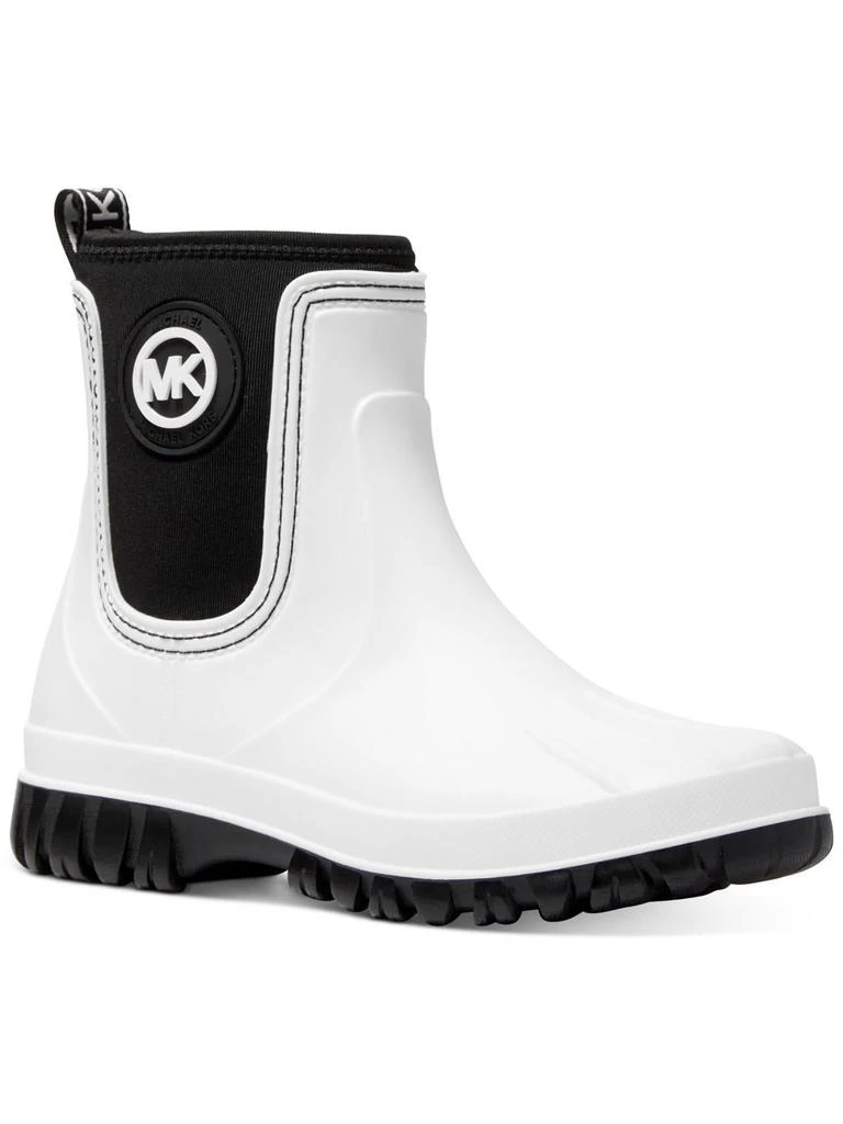 Michael Kors Tucker Rainbootie Womens Chunky Round Toe Rain Boots 1