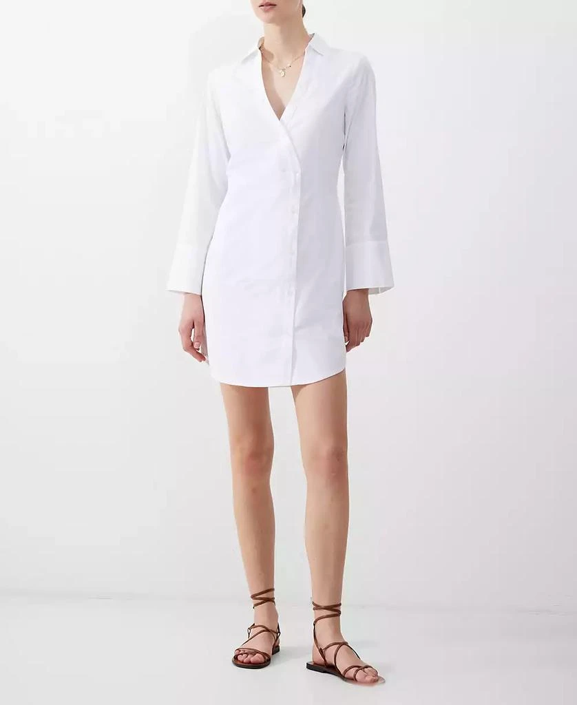 French Connection Women's Isabelle Poplin Asymmetric Dress 1
