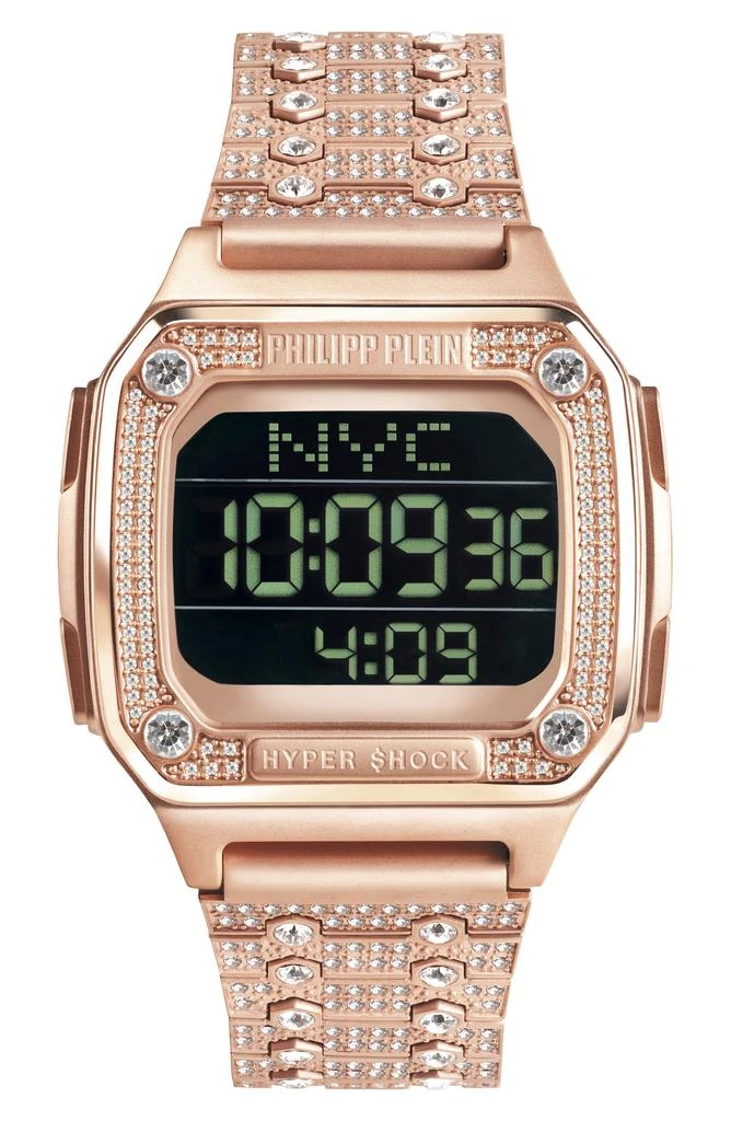 Philipp Plein Hyper $hock Square Bracelet Watch, 44mm 1