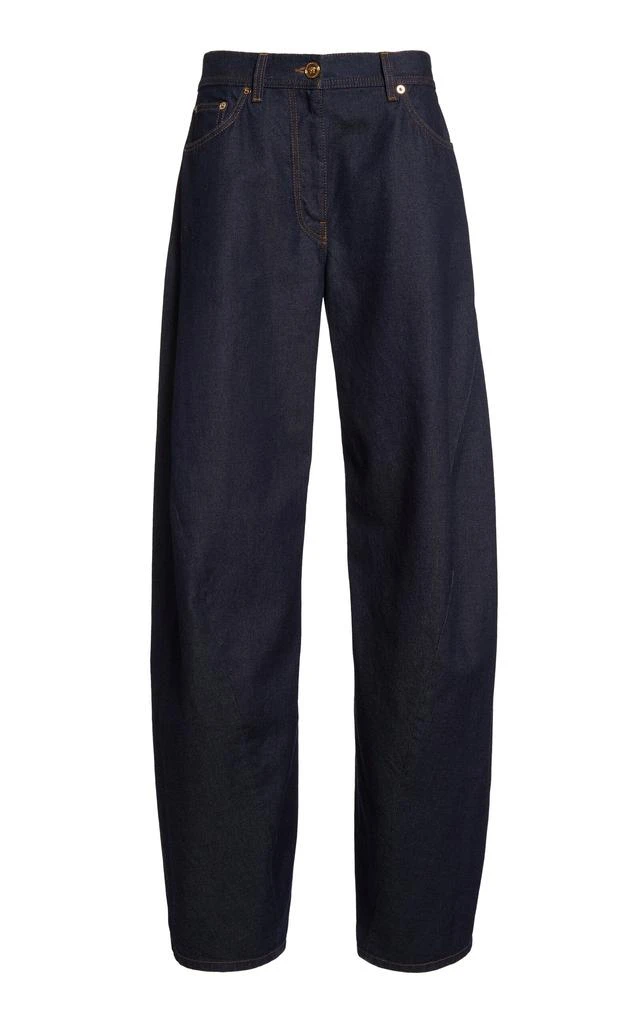 Versace Versace La Vacanza Rigid High-Rise Barrel Jeans - Moda Operandi 1