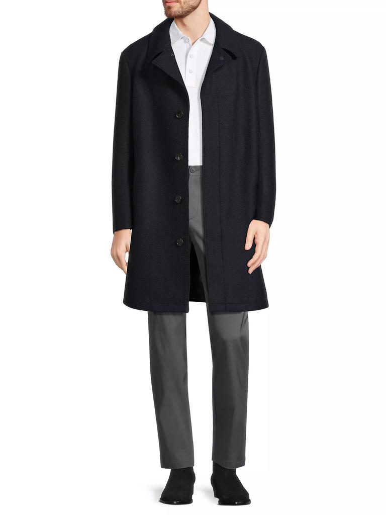 Cardinal of Canada Platinum Herringbone Wool-Blend Coat
