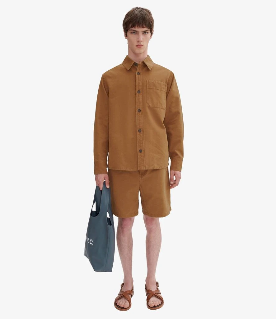 A.P.C. Basile Brodée Poitrine overshirt 4