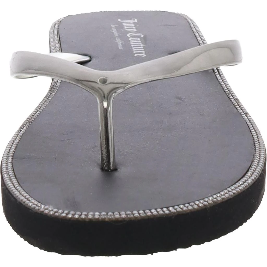 Juicy Couture Womens Embellished Manmade Flip-Flops 3