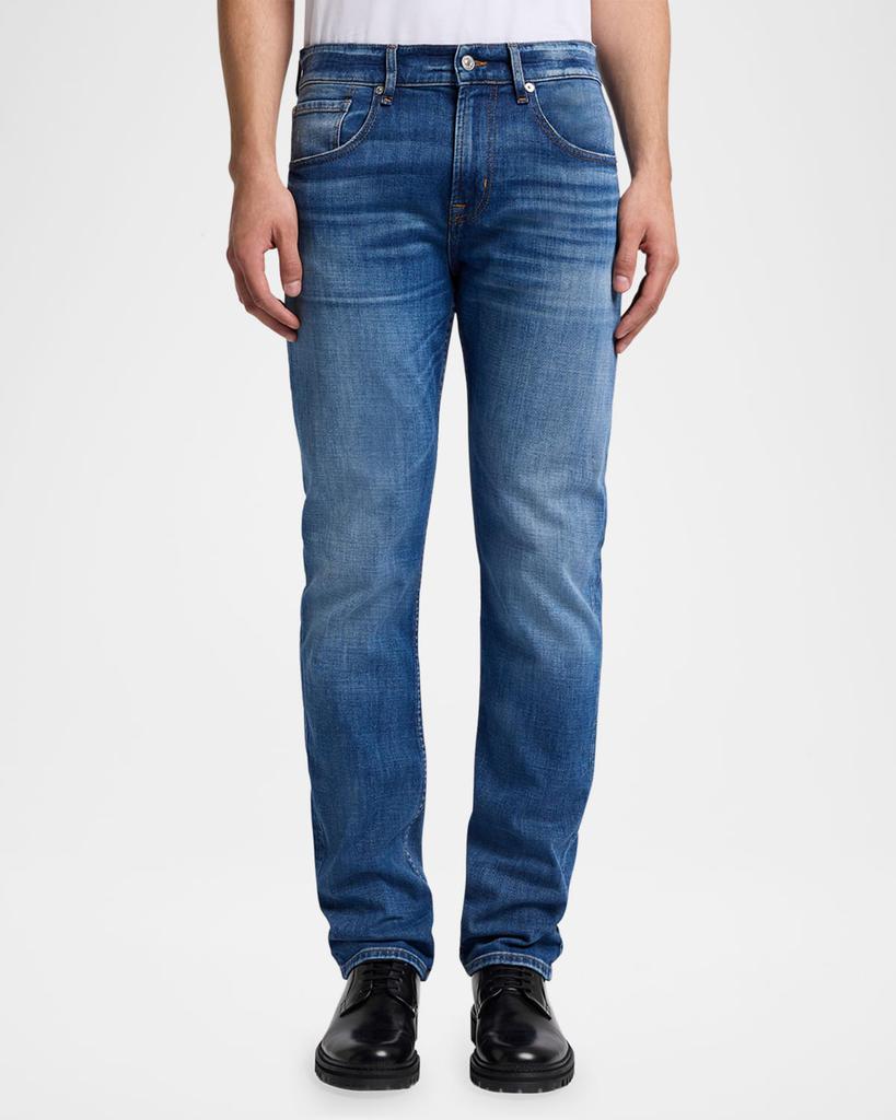 7 For All Mankind Men's Straight-Leg Stretch Denim Jeans