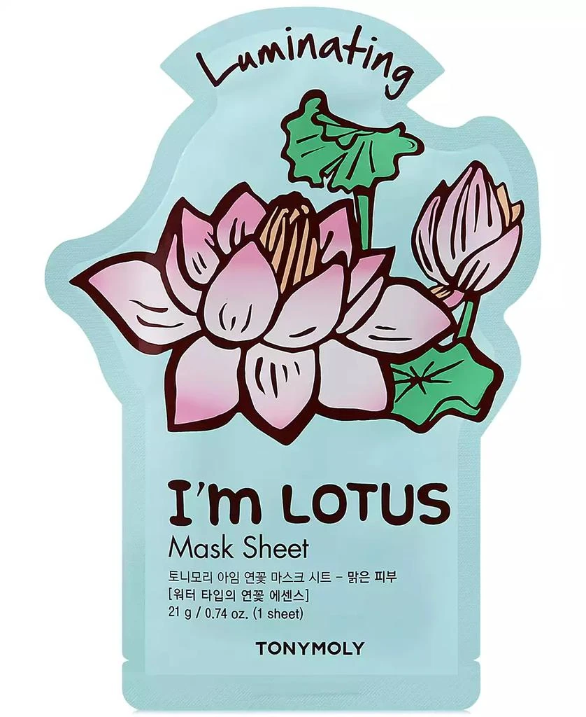 TONYMOLY I'm Lotus Sheet Mask - (Luminating) 1