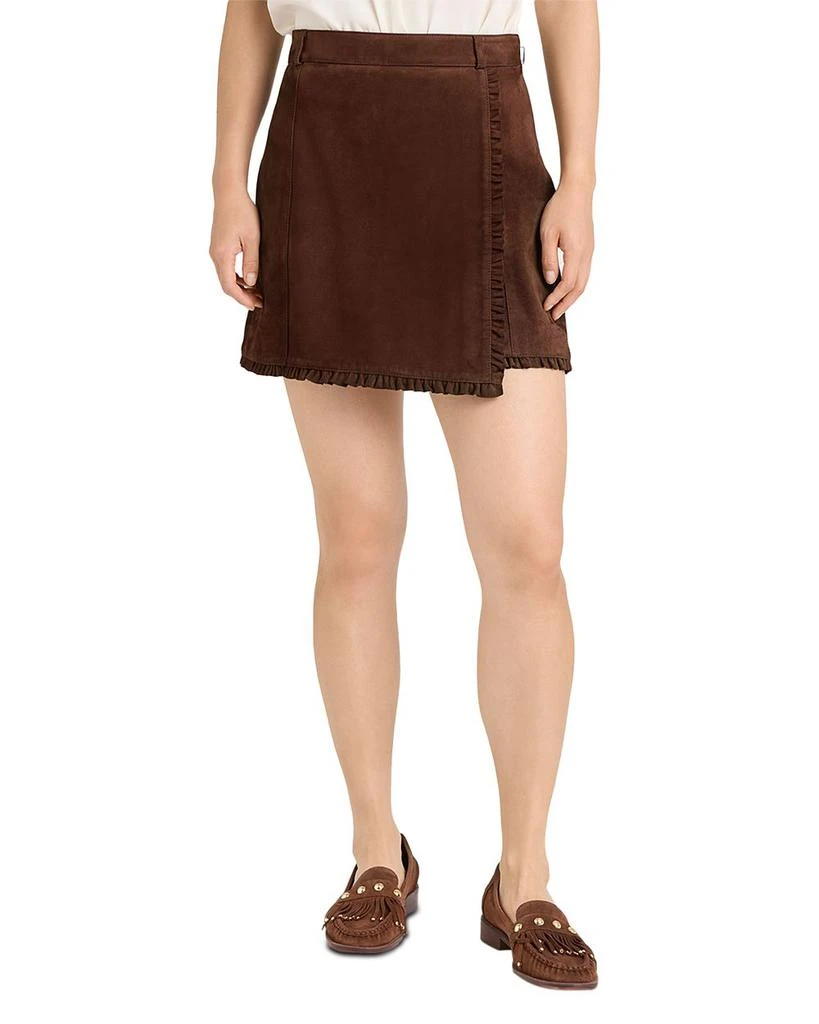 Cinq à Sept Suede Scotlyn Skirt 1