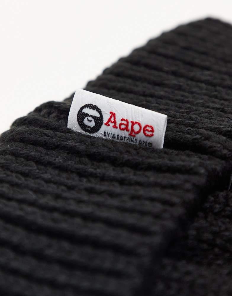 AAPE Aape by A Bathing Ape beanie in black