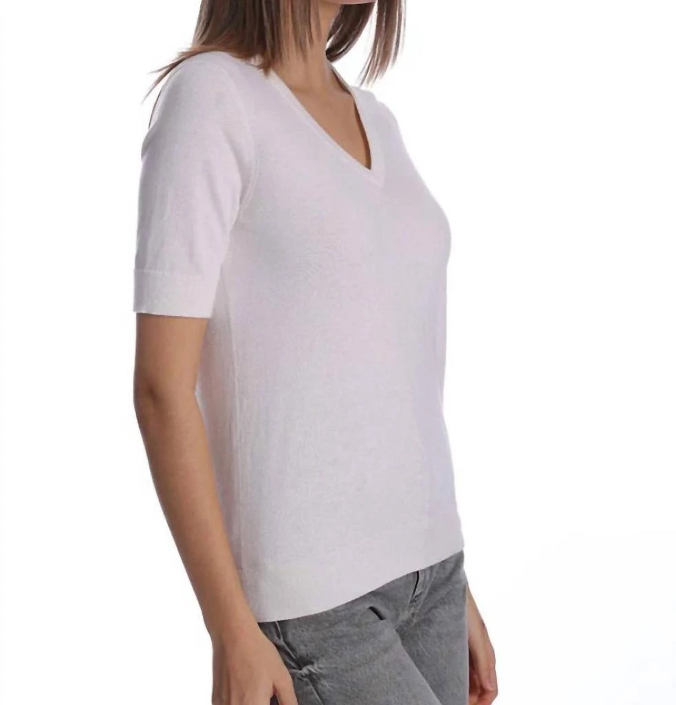 Minnie Rose Minnie Rose - Supima V-neck Tee 3