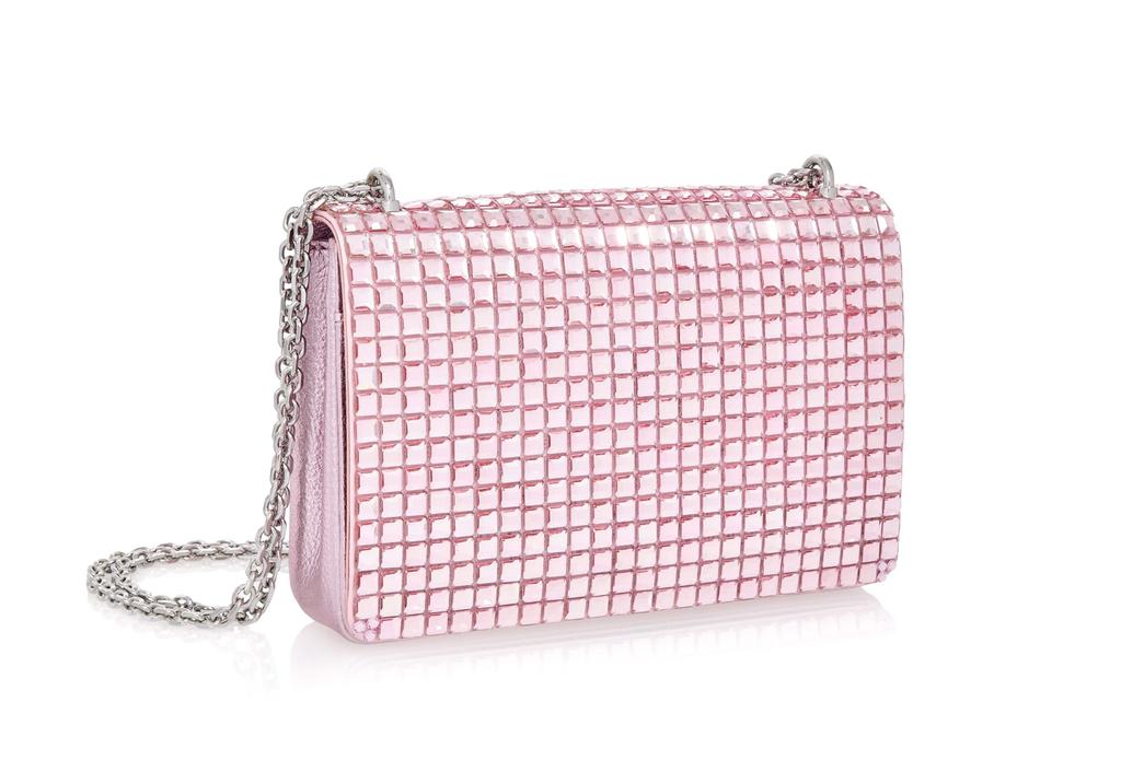 Judith Leiber Cricket Squares Pink