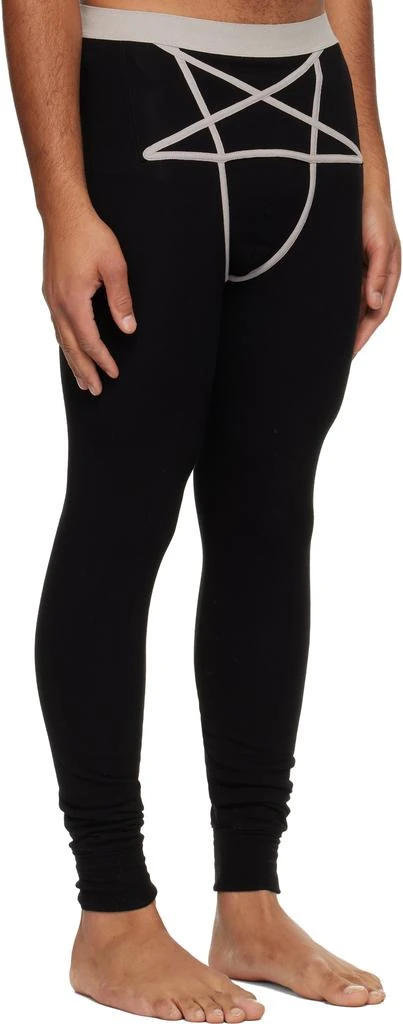 Rick Owens Black Concordians Thermal Leggings 2