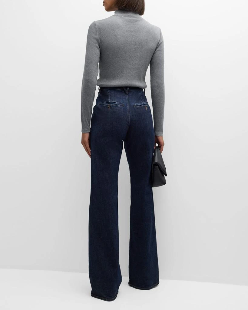 VERONICA BEARD Nate Buttoned Mock-Neck Top 5