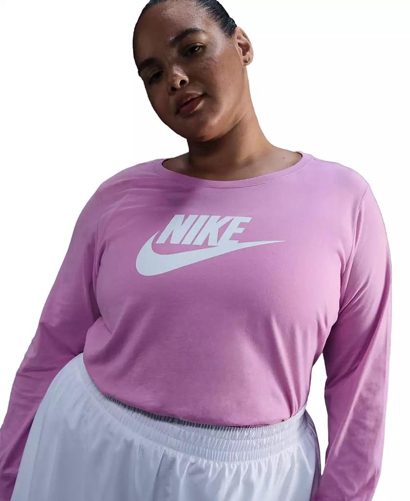 pink plus size nike shirt