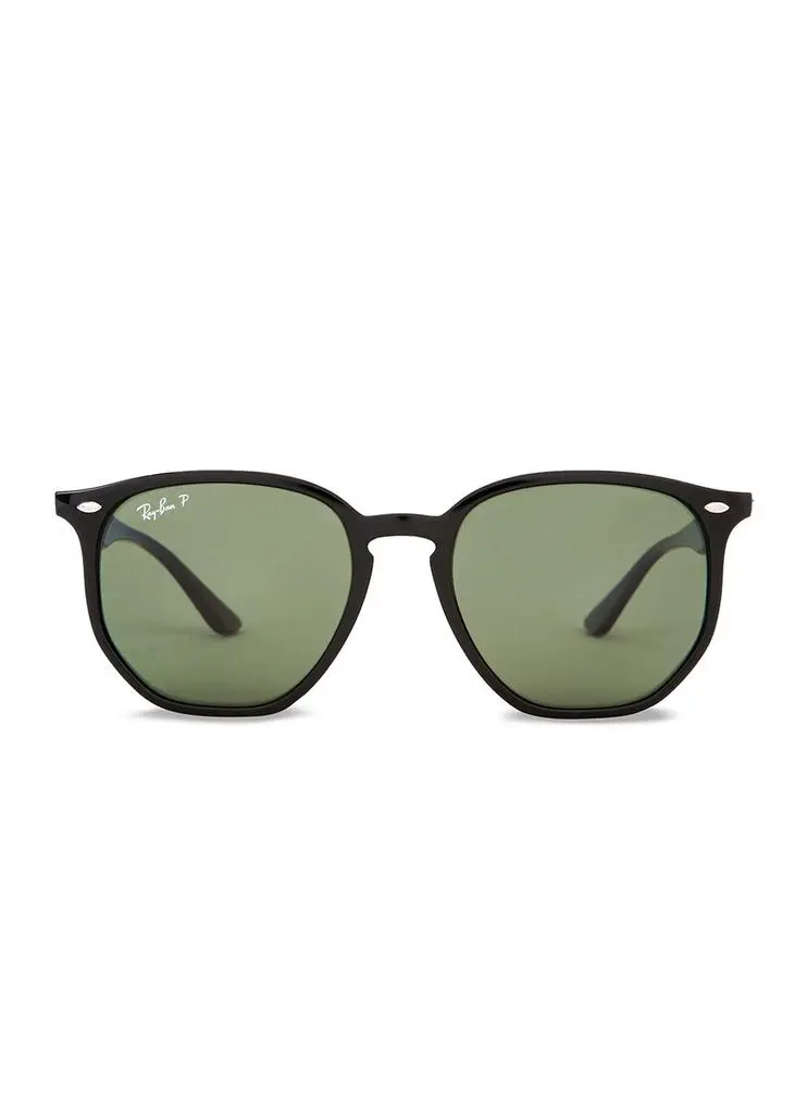 Ray-Ban Black polarised round-frame sunglasses 2