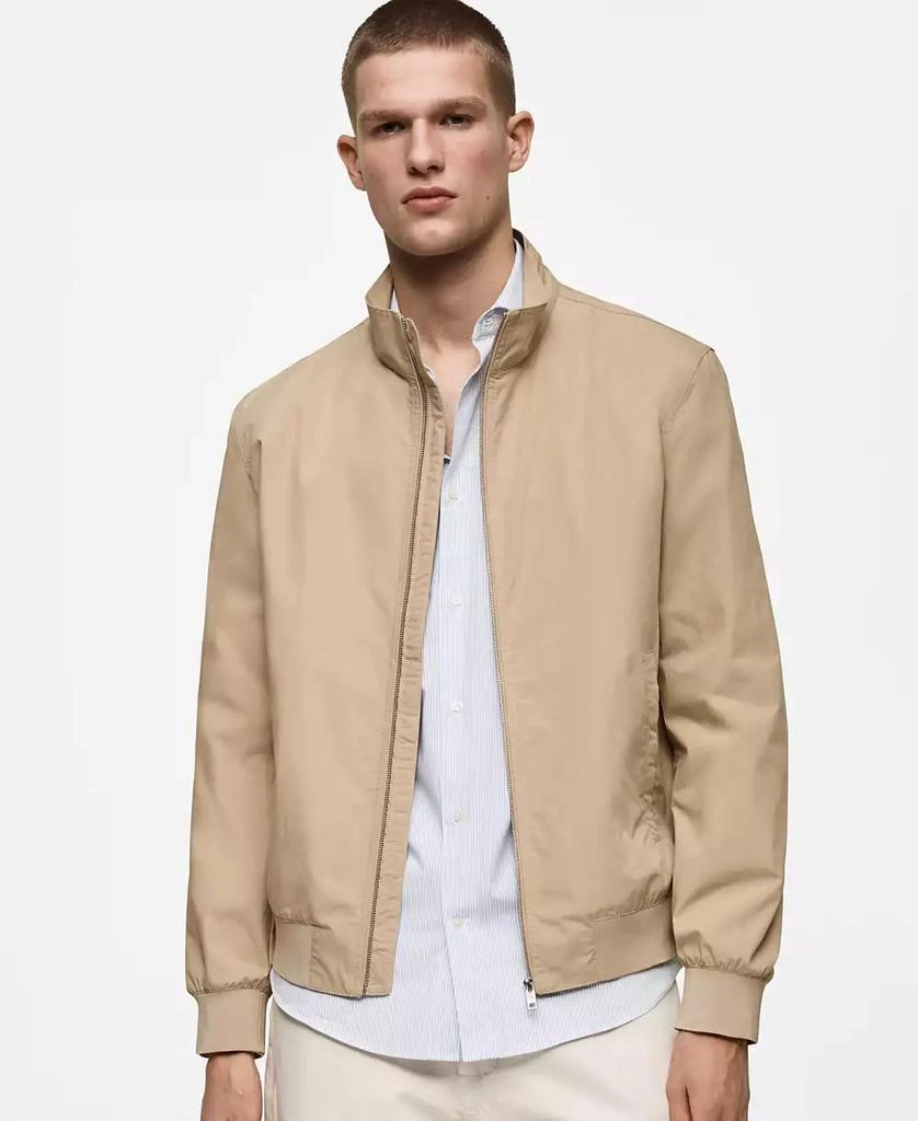 Mango Men's Lightweight Stand-Collar Jacket 1