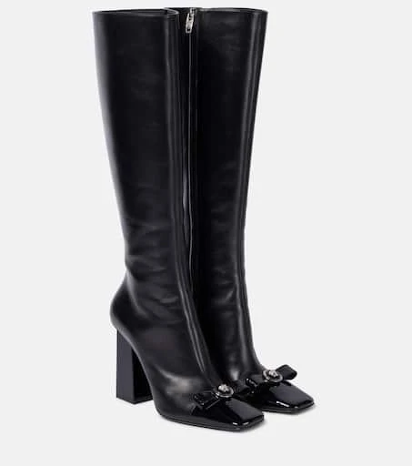 Versace Gianni Ribbon leather knee-high boots 1
