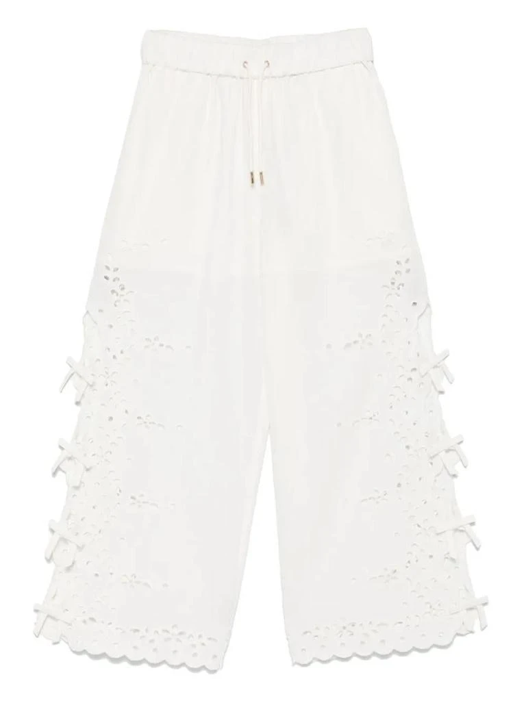 Self Portrait Self-Portrait Embroidered Trousers 1