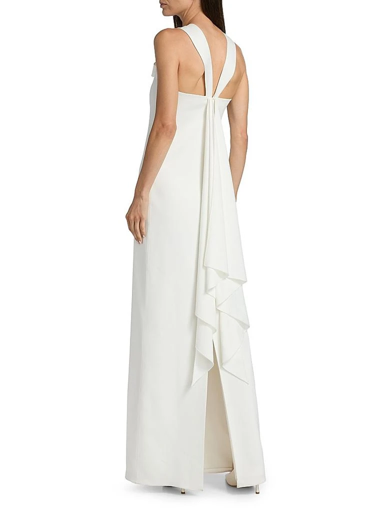 Fern Stretch-Crepe Bow Gown  On Sale Now with Up to 40% Off | Discover  Exclusive Deals & Savings at BeyondStyle  Authentic Sachin & Babi  floor-length|modern|sleeveless|satin|contemporary|halter|aapi-owned or  founded|dresses|Women's|column gown|solid ...