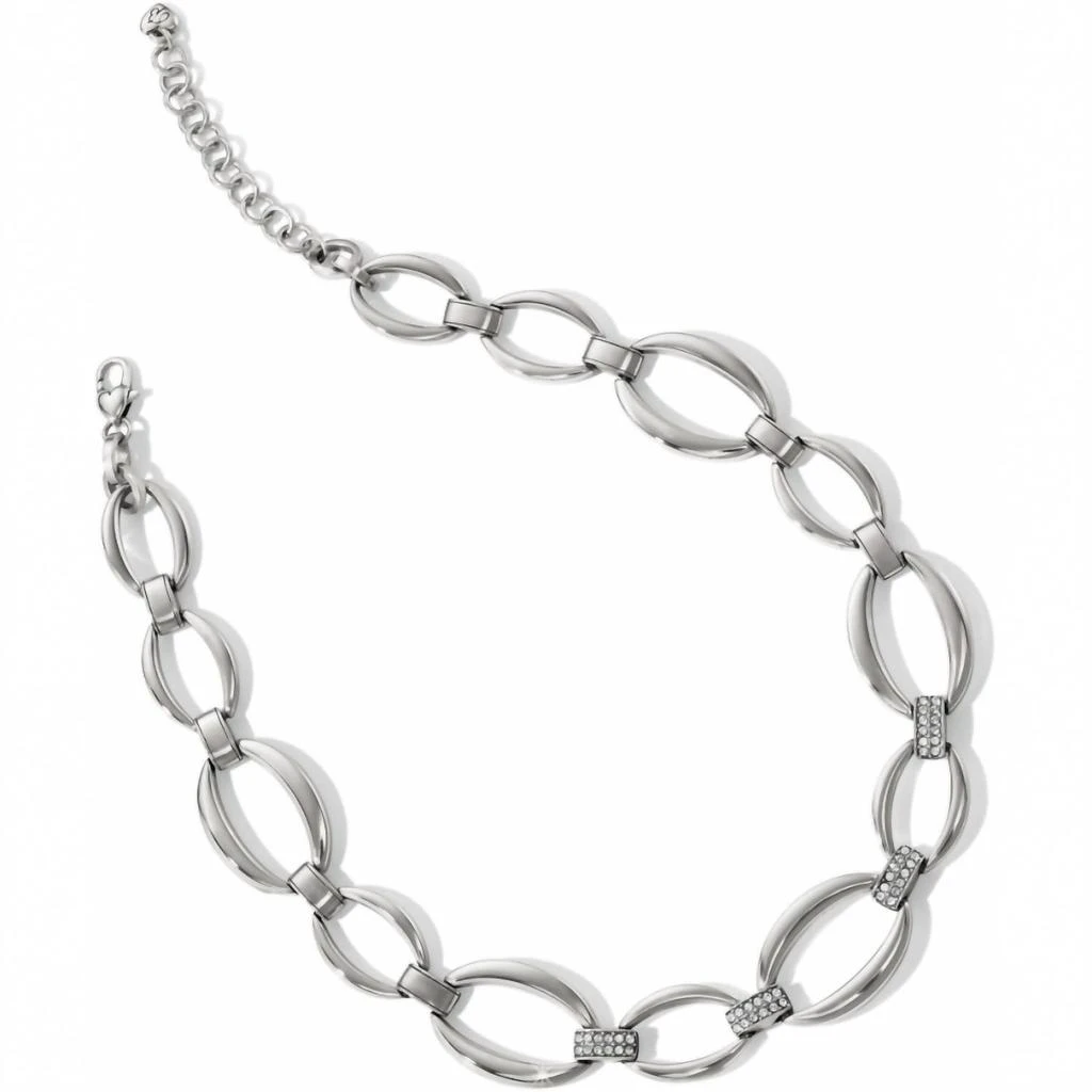 Brighton Meridian Swing Statement Necklace In Silver 2